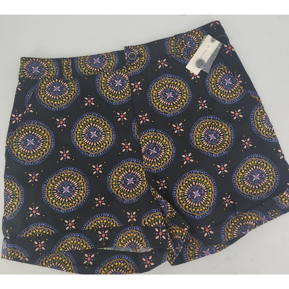 NEW Anthropologie Maeve Abstract City Boho Shorts Size 12